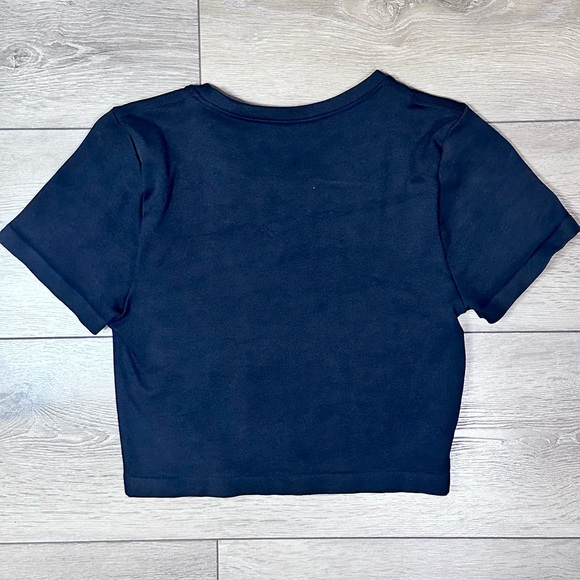 OQQ Stretchy Cropped Short Sleeve Tee - Picture 10 of 10